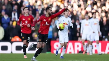 صافرة النهاية.. مانشستر يونايتد يقسم النقاط مع ليدز يونايتد